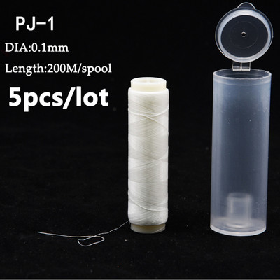 5db/tétel PJ1/2/3/4/5 Csali Elastic Láthatatlan horgászzsinór Horgászcsali rugalmas Tengeri horgásztartozékok