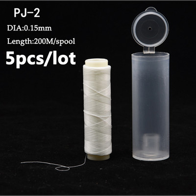 5db/tétel PJ1/2/3/4/5 Csali Elastic Láthatatlan horgászzsinór Horgászcsali rugalmas Tengeri horgásztartozékok