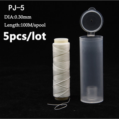5db/tétel PJ1/2/3/4/5 Csali Elastic Láthatatlan horgászzsinór Horgászcsali rugalmas Tengeri horgásztartozékok