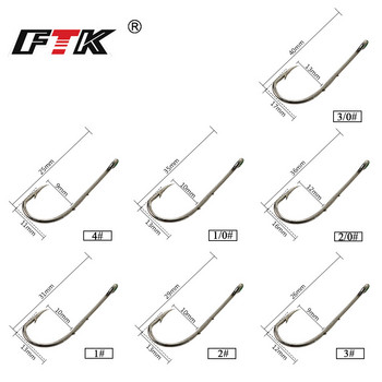 FTK 20τμχ 12-25cm Anti Bite Steel Wire Leader Leashes for Fishing 20-80LB With Baitholder Hook Swivel Fishing Line Pike Bass