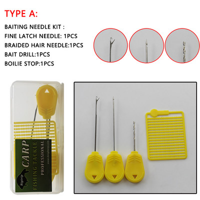 6gab Karpu makšķerēšanas piederumi Matu āķa komplekts Gatavs Sasiets takelāža ar Makšķerēšanas auklu Boilija āķis Karpu piederumiem