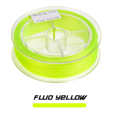 50m/100m Fly Fishing Line Backing 8 Strands Polyester Braided Line Backing 20LB/30LB Ανταλλακτικό σύρμα Fish Gear Pesca Backing Fly Line
