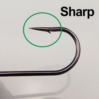 ESFISHING Fishing Barb Hook Единични куки от въглеродна стомана риболовни принадлежности за мека примамка Worm Hooks
