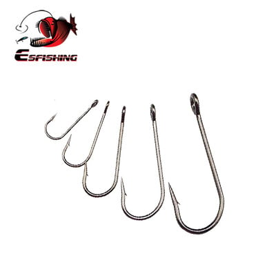 ESFISHING Fishing Barb hook Carbon Steel Single Hooks εργαλεία ψαρέματος For Soft Lure Worm Hooks