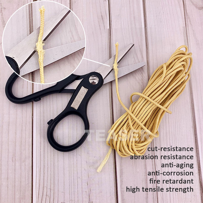 TEASER 70-300LB Плетена кевларова въдица Връв със здрава куха сърцевина Помощна линия за връзване на лодка Аксесоари за кука