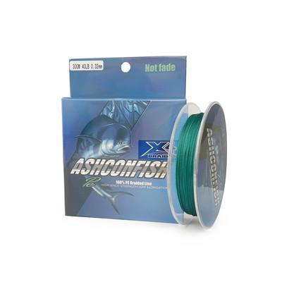 Πλεκτή πετονιά PE 100M 300M Color Never Come Off Red 4 Strands Thread Fishing Cord 2-100LBS 0,06-0,55mm Super Rope Sea