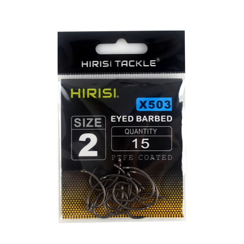 15 vnt PTFE dengtas daug anglies nerūdijančio plieno spygliuotas žuvies kabliukas su akimi X503 žvejybos priedai