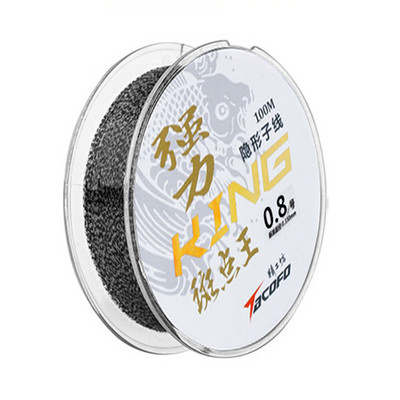 100m Invisible Fishing Line Speckle Carp Fluorocarbon Line Super Strong Spotted Line Sinking Nylon Fly Fishing Line 0,12-0,50mm