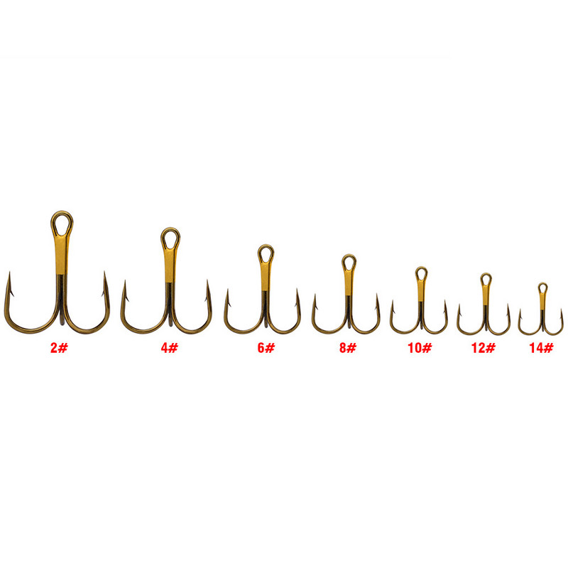 50 buc/lot cârlig roșu de ancorare din oțel cu conținut ridicat de carbon, cârlig cu treble ghimpate, accesorii de pescuit