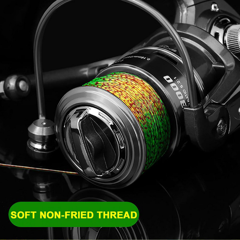 500 m dėmėtas dėmėtas žūklės valas, keičiantis spalvą itin tvirtas vienagijai vielai Lauko žvejybos reikmenys