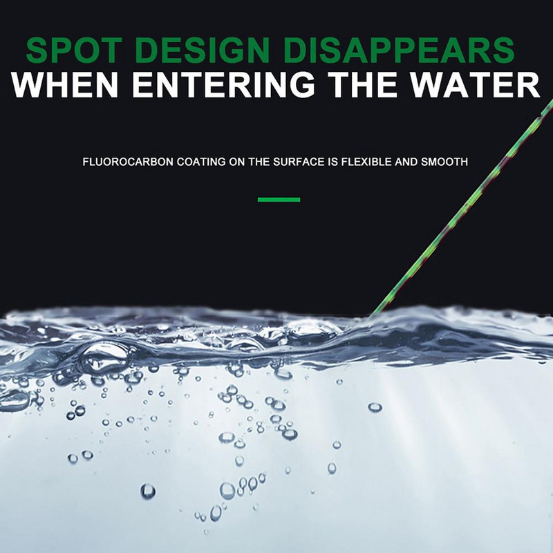 500 m dėmėtas dėmėtas žūklės valas, keičiantis spalvą itin tvirtas vienagijai vielai Lauko žvejybos reikmenys