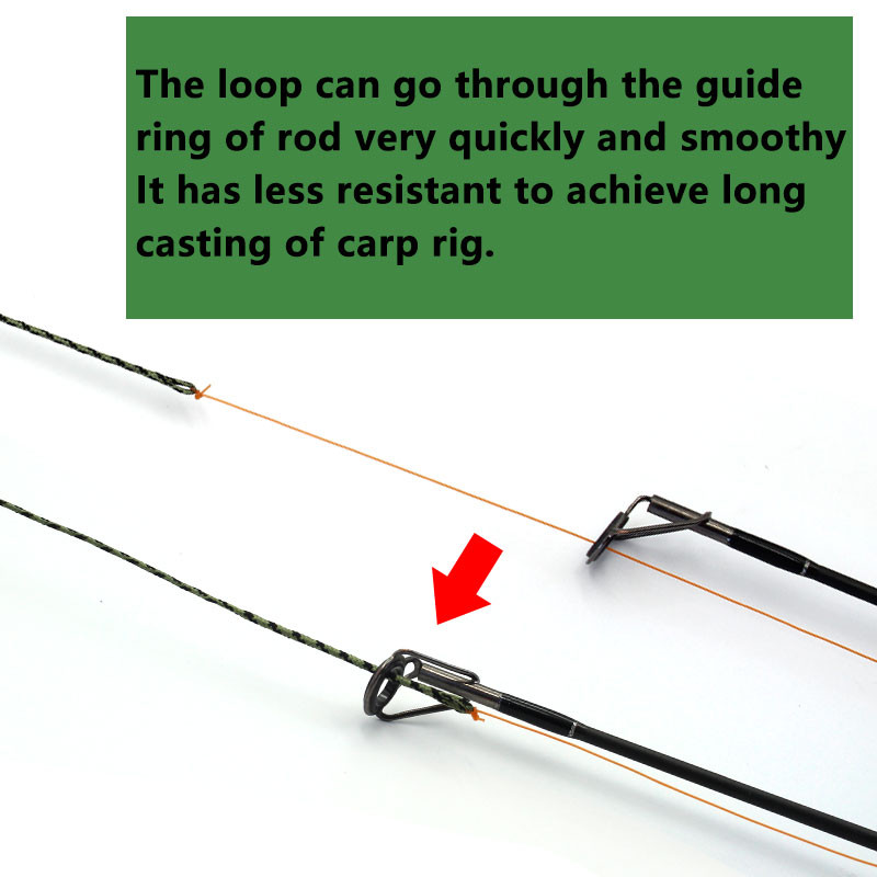 2 τμχ Carp Fishing Leadcore Leader Lines 45 lb Γρήγορη αλλαγή Περιστρεφόμενος σύνδεσμος 8# Έτοιμες δεμένες εξέδρες κυπρίνου για αξεσουάρ για ψάρεμα κυπρίνου