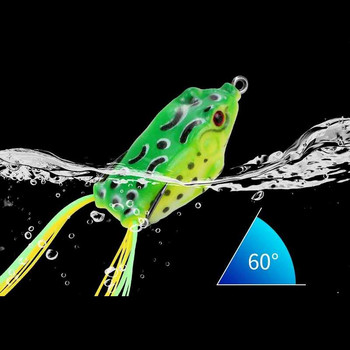 FISH KING 20 τμχ. DIY Frog Lure Διπλό Γάντζος Ψαρέματος 1/2/4/6/8# Σκουλήκι που δένει με σκουλήκι από σιλικόνη για δόλωμα