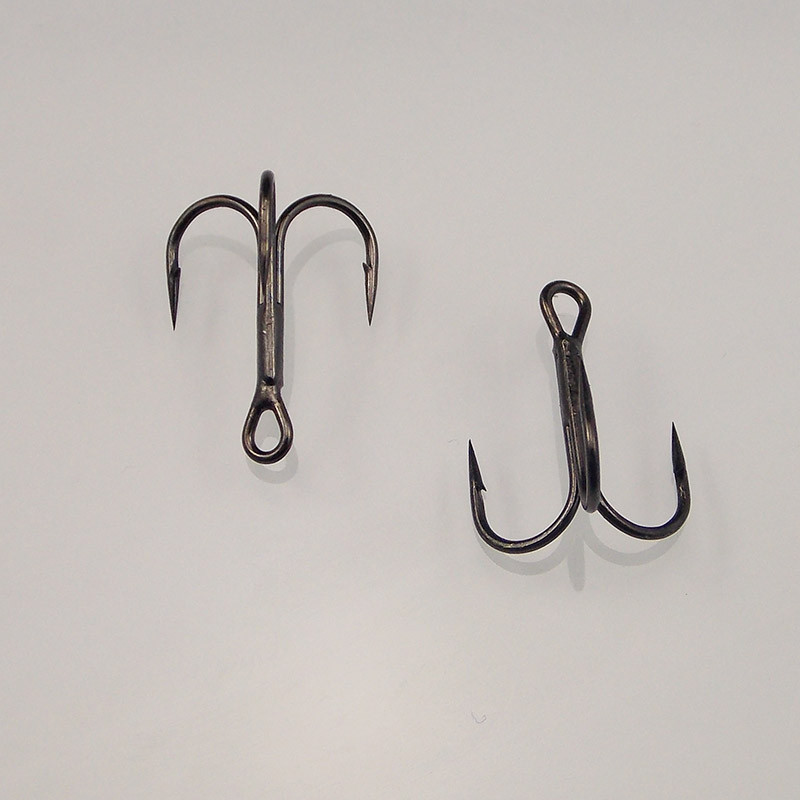 ESFISHING 12 τμχ Fishing Hook Carbon Steel Barbed Fishhooks Super Sharp Triple Hooks Αξεσουάρ θαλάσσιων αντικειμένων με κουτί