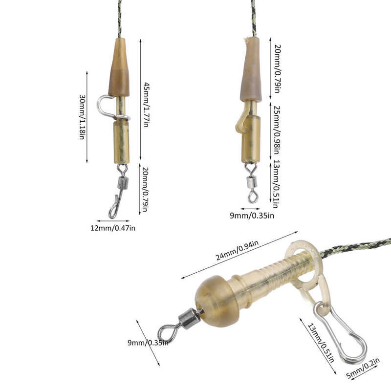 4 бр. Риболовни принадлежности Leadcore Carp Leader Сменяеми хибридни камуфлажни Leadcore Leaders Carp Fishing Core Leader за европейски риболов