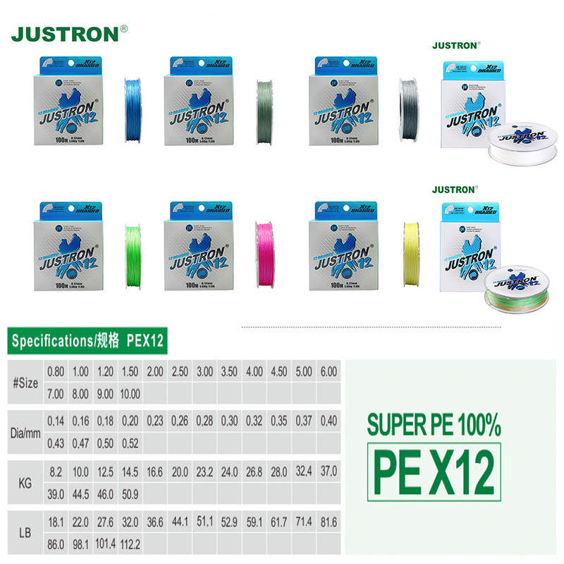100/150/300M 12 Strands Fishing Line Multifilament Fish Line Thread Snood Cord Tackle Sea Carp Leashes Εξοπλισμός για υπαίθριο κάμπινγκ