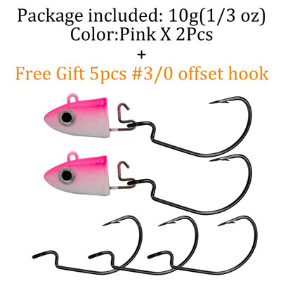 QualyQualy Jig Head Fishing Hook 10g 12g 25g Fish Head Fishhook For Soft Worm Κιτ ψαρέματος DIY