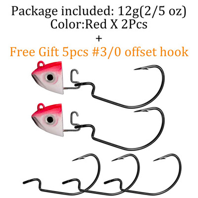 QualyQualy Jig Head Fishing Hook 10g 12g 25g Fish Head Fishhook For Soft Worm Κιτ ψαρέματος DIY
