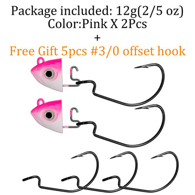 QualyQualy Jig Head Fishing Hook 10g 12g 25g Fish Head Fishhook For Soft Worm Κιτ ψαρέματος DIY