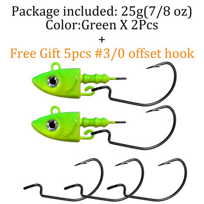 QualyQualy Jig Head Fishing Hook 10g 12g 25g Fish Head Fishhook For Soft Worm Κιτ ψαρέματος DIY