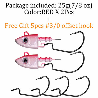 QualyQualy Jig Head Fishing Hook 10g 12g 25g Fish Head Fishhook For Soft Worm Κιτ ψαρέματος DIY