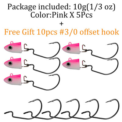 QualyQualy Jig Head Fishing Hook 10g 12g 25g Fish Head Fishhook For Soft Worm Κιτ ψαρέματος DIY