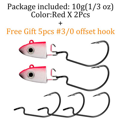 QualyQualy Jig Head Fishing Hook 10g 12g 25g Fish Head Fishhook For Soft Worm Κιτ ψαρέματος DIY