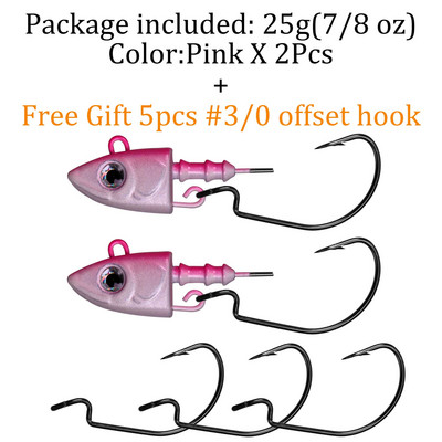 QualyQualy Jig Head Fishing Hook 10g 12g 25g Fish Head Fishhook For Soft Worm Κιτ ψαρέματος DIY