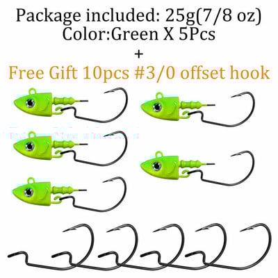 QualyQualy Jig Head Fishing Hook 10g 12g 25g Fish Head Fishhook For Soft Worm Κιτ ψαρέματος DIY