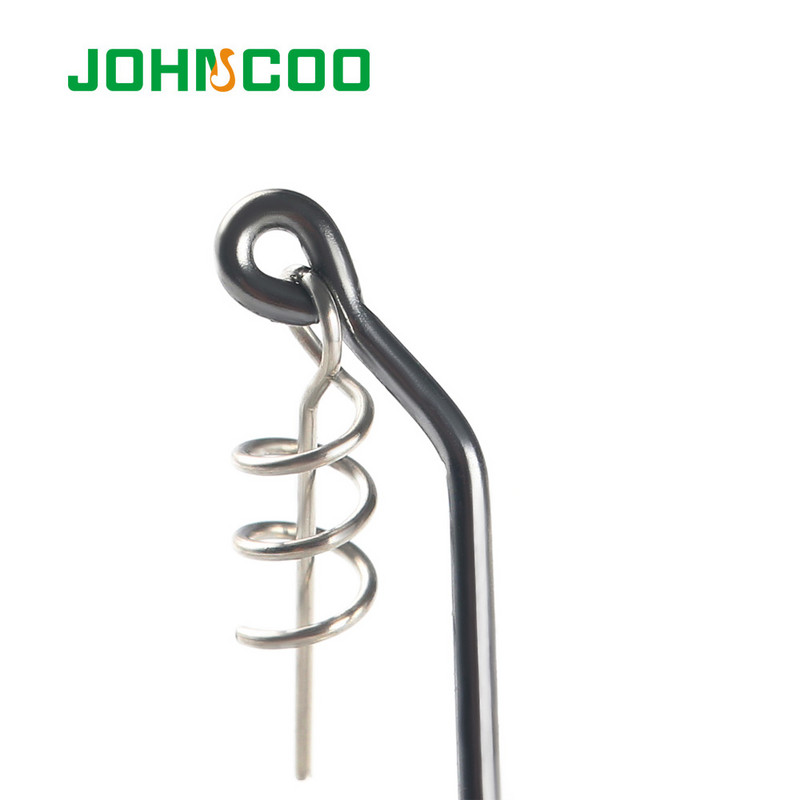 JOHNCOO 4db Offset horgászhorog Súlyozott forgattyús horog kanállal Puha csali horog Jig Worm Hook