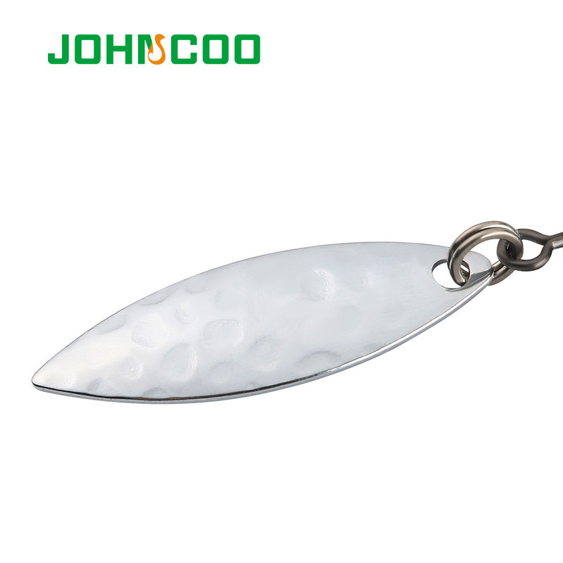 JOHNCOO 4db Offset horgászhorog Súlyozott forgattyús horog kanállal Puha csali horog Jig Worm Hook