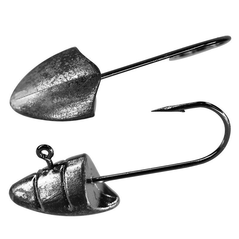 QualyQualy szögesdrót horgász horgok Jig fejű horgász horgász horgászathoz 1,8 g 2,5 g 3 g 3,5 g 4,5 g