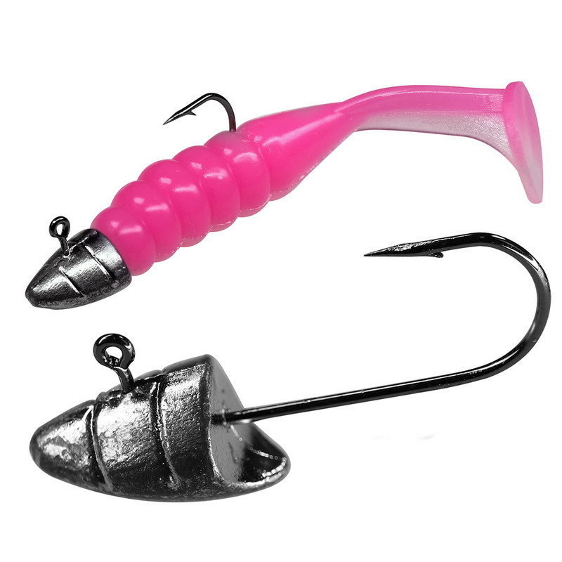 QualyQualy szögesdrót horgász horgok Jig fejű horgász horgász horgászathoz 1,8 g 2,5 g 3 g 3,5 g 4,5 g