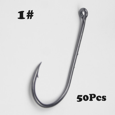 50 τμχ Αγκίστρια ψαρέματος με διπλή πλάτη Αγκαθωτά με κοφτερή άκρη Γάντζοι μακριά λαβή κύκλος μεγάλου μεγέθους Γάντζος θάλασσας για μεγάλα ψάρια Ιαπωνία Υψηλής ποιότητας