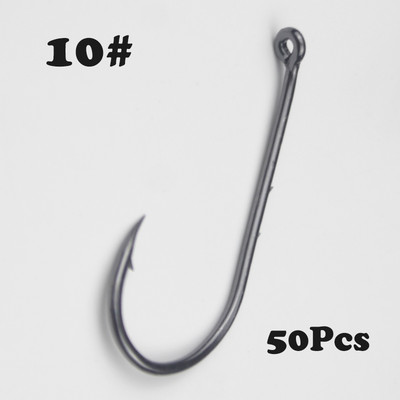 50 τμχ Αγκίστρια ψαρέματος με διπλή πλάτη Αγκαθωτά με κοφτερή άκρη Γάντζοι μακριά λαβή κύκλος μεγάλου μεγέθους Γάντζος θάλασσας για μεγάλα ψάρια Ιαπωνία Υψηλής ποιότητας