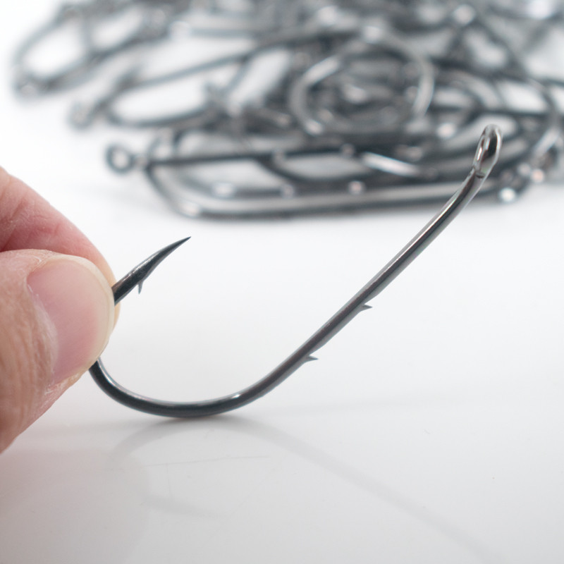 50 τμχ Αγκίστρια ψαρέματος με διπλή πλάτη Αγκαθωτά με κοφτερή άκρη Γάντζοι μακριά λαβή κύκλος μεγάλου μεγέθους Γάντζος θάλασσας για μεγάλα ψάρια Ιαπωνία Υψηλής ποιότητας
