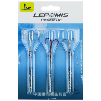 3 tk kalapüügi kolmikkonksud koos keskmise vedrutihvtiga Twistlock kruvidega pehme landi jaoks Kõrge süsinikusisaldusega terasest kolmikkonks Bass Carp Pesca