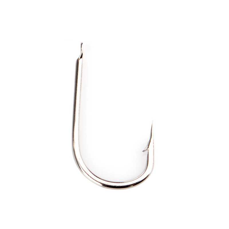 100 tk/partii Kõrge süsinikusisaldusega teras 521N õngekonksud Lamedad ümmargused painutatud konksud Karpkalapüügi tarvikud Peibutis Jig Pea okastkonks