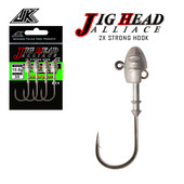JK SH 3-5 τμχ/συσκευασία Lead Head Hooks 3g-21g 2X Ισχυρό μαύρο επινικελωμένο, ανθεκτικό στη σκουριά, αλμυρό αγκίστρι ψαριού