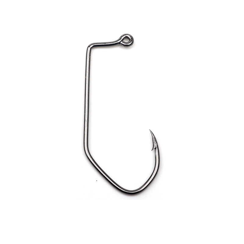 50db Jig Hooks V kanyar magas szénacél fekete nikkel barkács Aberdeen Jigs 90 fokos horgász horgokhoz 2# 4# féregcsalik egy horog