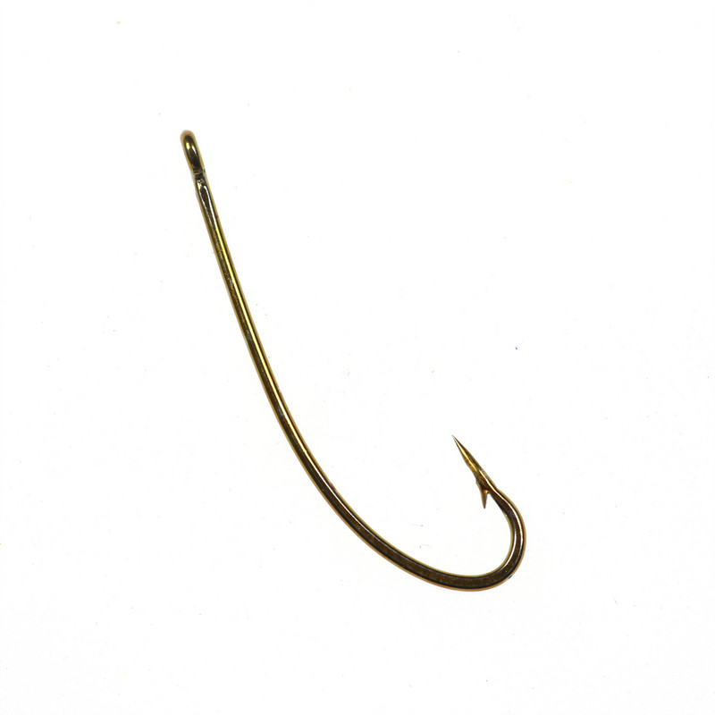 50 ΤΕΜ/Συσκευασία Long Shank Curve Fishing Fly Hook Stonefly Nymph Δέσιμο γάντζο Stimulator Flies Hook Bronzed Μέγεθος 8 10 12 14 16 Barbed