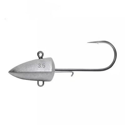 HAIMALUO Dart Jighead Fishhooks Worm Fishing Lure Hook Puha csali Jig Head mesterséges csali horgászfelszerelés csukahal.10 DB