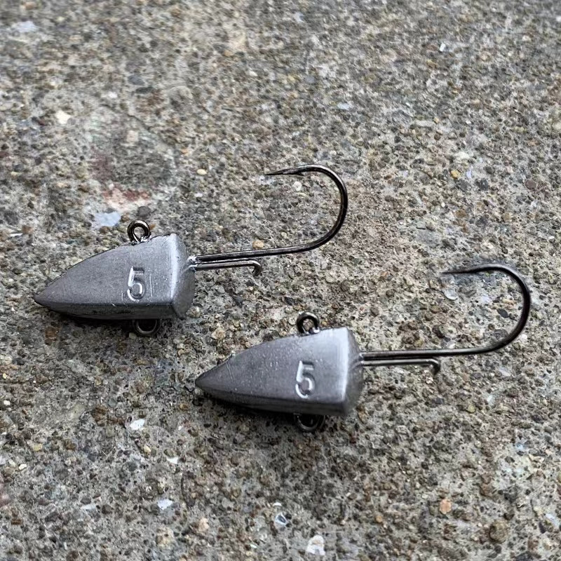 HAIMALUO Dart Jighead Fishhooks Worm Fishing Lure Hook Puha csali Jig Head mesterséges csali horgászfelszerelés csukahal.10 DB