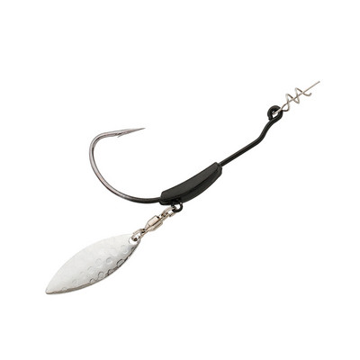 JOHNCOO 4 buc 2g 3g 4g 5g 7g 9g Cârlig cu manivelă Lingură de metal Paiete Adaugă naluci cu cârlig cu blocare prin răsucire Cârlige ghimpate