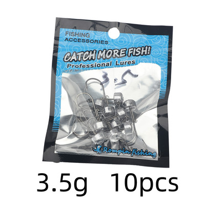 10db/tétel 1,5g 2,5g 6g Jig Head horgászhorog Ned Rig Fishhook Puha féregcsalik Gomba Jig horgok Basszus pisztráng horgásztartozékok