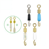 TIANNSII Бързосменяема щракалка с гумена втулка, въртящ се въртящ се конектор, щракалки, Щипка за въдица Риболовни аксесоари Стоки