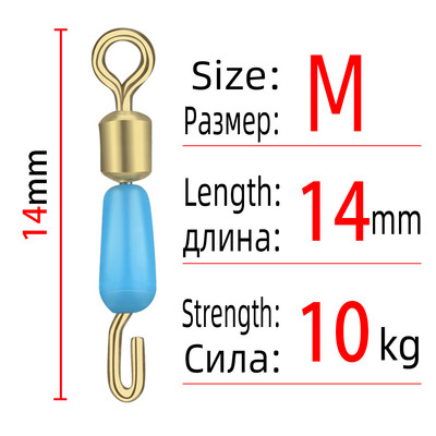 TIANNSII Бързосменяема щракалка с гумена втулка, въртящ се въртящ се конектор, щракалки, Щипка за въдица Риболовни аксесоари Стоки