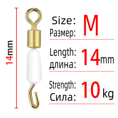 TIANNSII Бързосменяема щракалка с гумена втулка, въртящ се въртящ се конектор, щракалки, Щипка за въдица Риболовни аксесоари Стоки