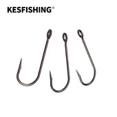 KESFISHING High Quality Fishing Carbon Steel Barb Hook For Soft Lure Στέλεχος αγκαθωτό νικέλιο Άγκιστρο με σκουλήκια Δωρεάν αποστολή