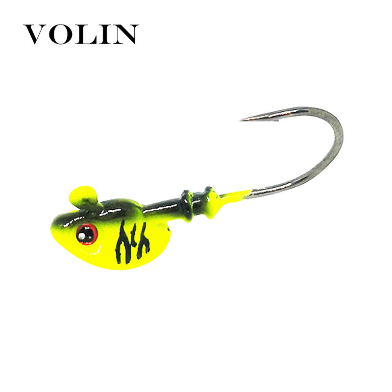 Volin UUS 2tk Konksud 7g/10g/14g/21g Jig Head Bait Mitmevärviline õngekonks pehme naise pliikonksu kõvale söödale